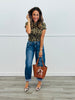 Leopard Elation Mock Neck Pullover Top (Reg.)-3 Colors