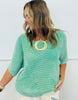 Washed Knit Dolman Sleeve Top (Reg.) - 4 Colors