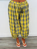Yellow Plaid Balloon Pants( Reg.)