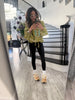 Golden Lime Bandana Print Bomber Jacket (Reg.)