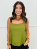 Bubble Hem Cami Tank Top (Reg.)-3 Colors