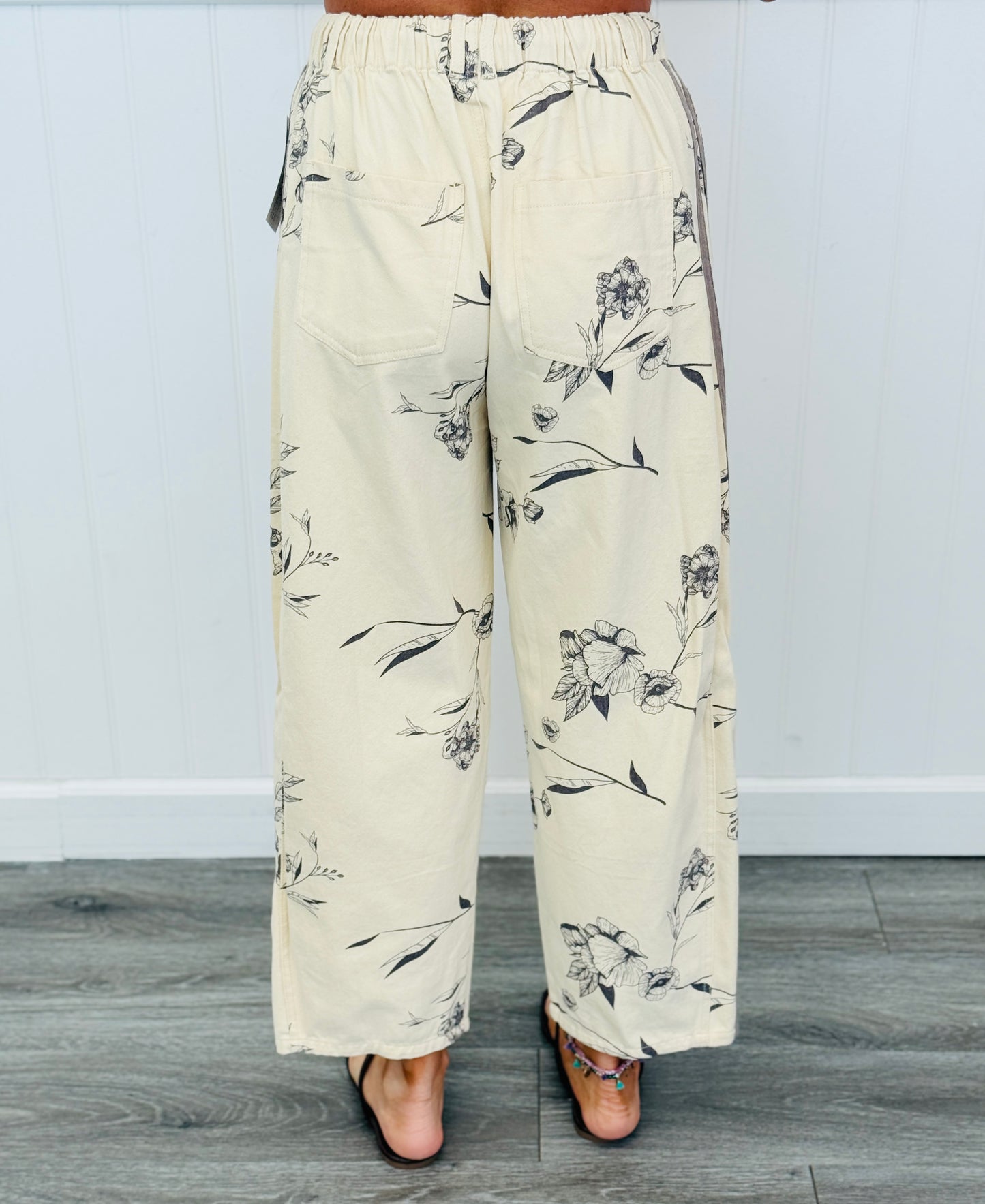 Sand Daisy Side Stripe Pull On Pants (Reg. and Plus)