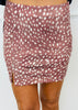 Chocolate Deer Print Mini Skort (Reg.)