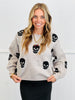 Skull Print Oversized Sweater Top (Reg.)