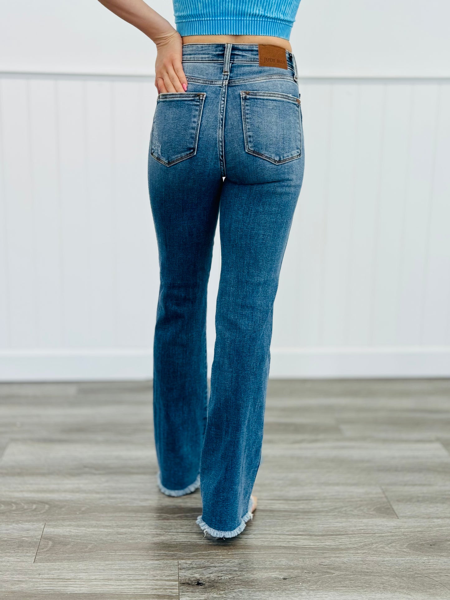 Judy Blue Dreaming Of You Frayed Bootcut Jeans (Reg. and Plus)