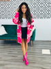 Fuzzy Check Plaid Jacket (Reg & Plus)
