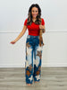 Oli & Hali Washed Denim Star Patch Jeans  (Reg.)