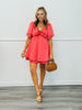 Red Gingham Seersucker Romper (Reg.)