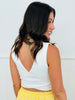 White Square Neck Top (Reg. and Plus)