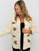 Cream Mallard Duck Embroidered Long Sleeve Shirt (Reg.)