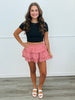 Gingham Ruffled Mini Skort (Reg & Plus)-4 Colors