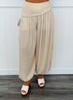 Shirred Harem Pants (Reg.) - 4 Colors