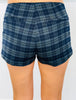 Navy Plaid Mid Rise Wrap Skort (Reg.)