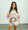 Floral Mix Peace Print Top (Reg & Plus)