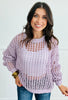 Open Weave Beach Coverup Sweater (Reg.)-3 Colors