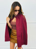 Burgundy Cape Coat (Reg.)