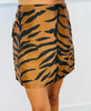 Tiger Print Mini Skirt (Reg.)