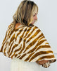 Brown Zebra Print Sleeveless Blouse (Reg.)