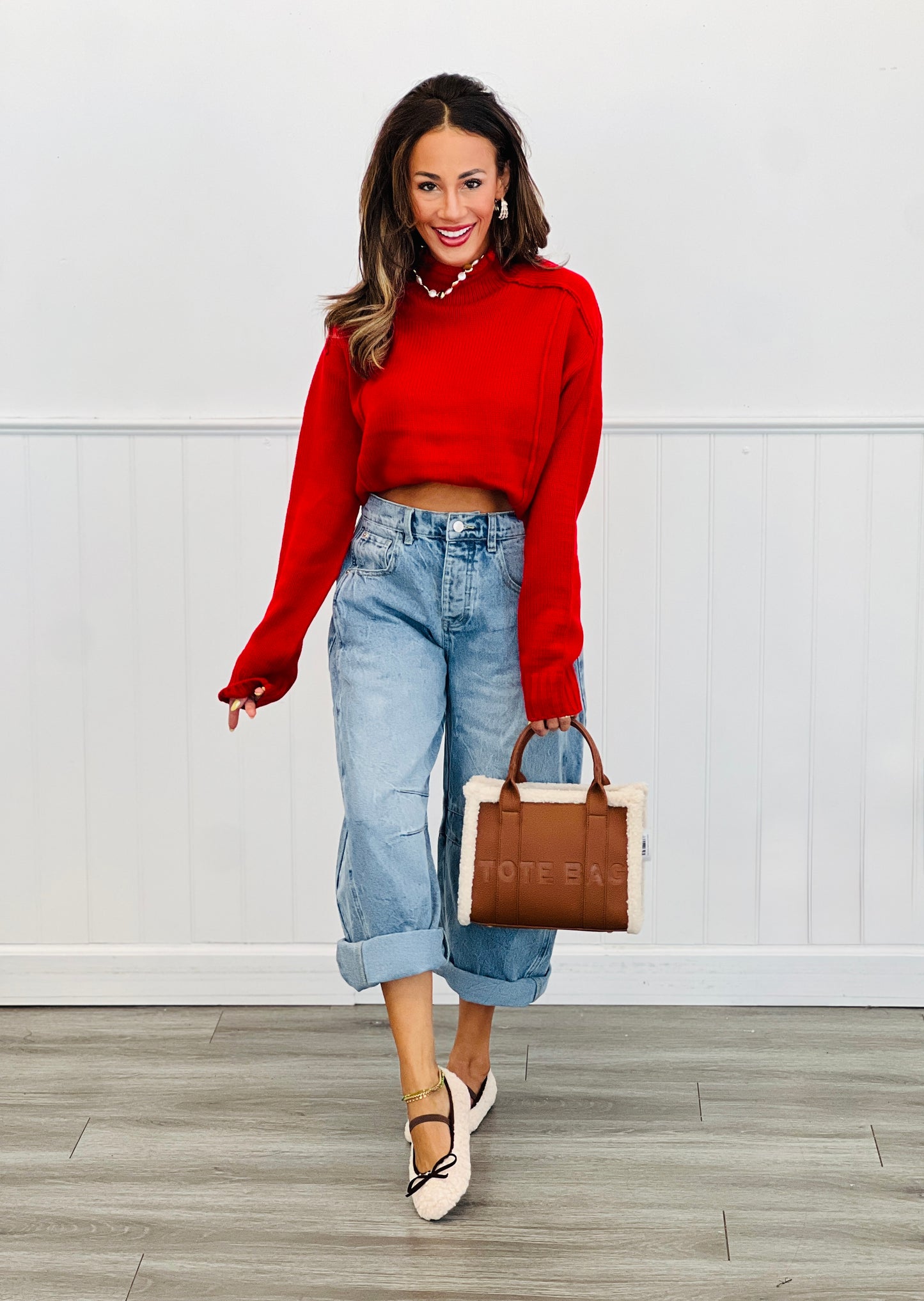 High Roll Neck Sweater Top (Reg.) - 2 Colors