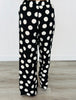 Black/White Polka Dot Pocket Pants (Reg.)