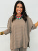 Cozy Striped Lounge Top (Reg & Plus) - 6 Colors