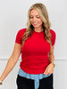 Essential Short Sleeve Micro-Ribbed Tee (Reg.)- 4 Colors