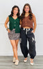 Chunky Button Down Sweater Vest Top (Reg.)-2 Colors