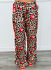 Leopard Number 7 Ball Side Stripe Pants (Reg. and Plus)