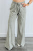 Mineral Washed Full Length Pants (Reg. and Plus) - 4 Colors