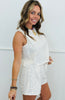 White Linen Top & Shorts Set (Reg.)