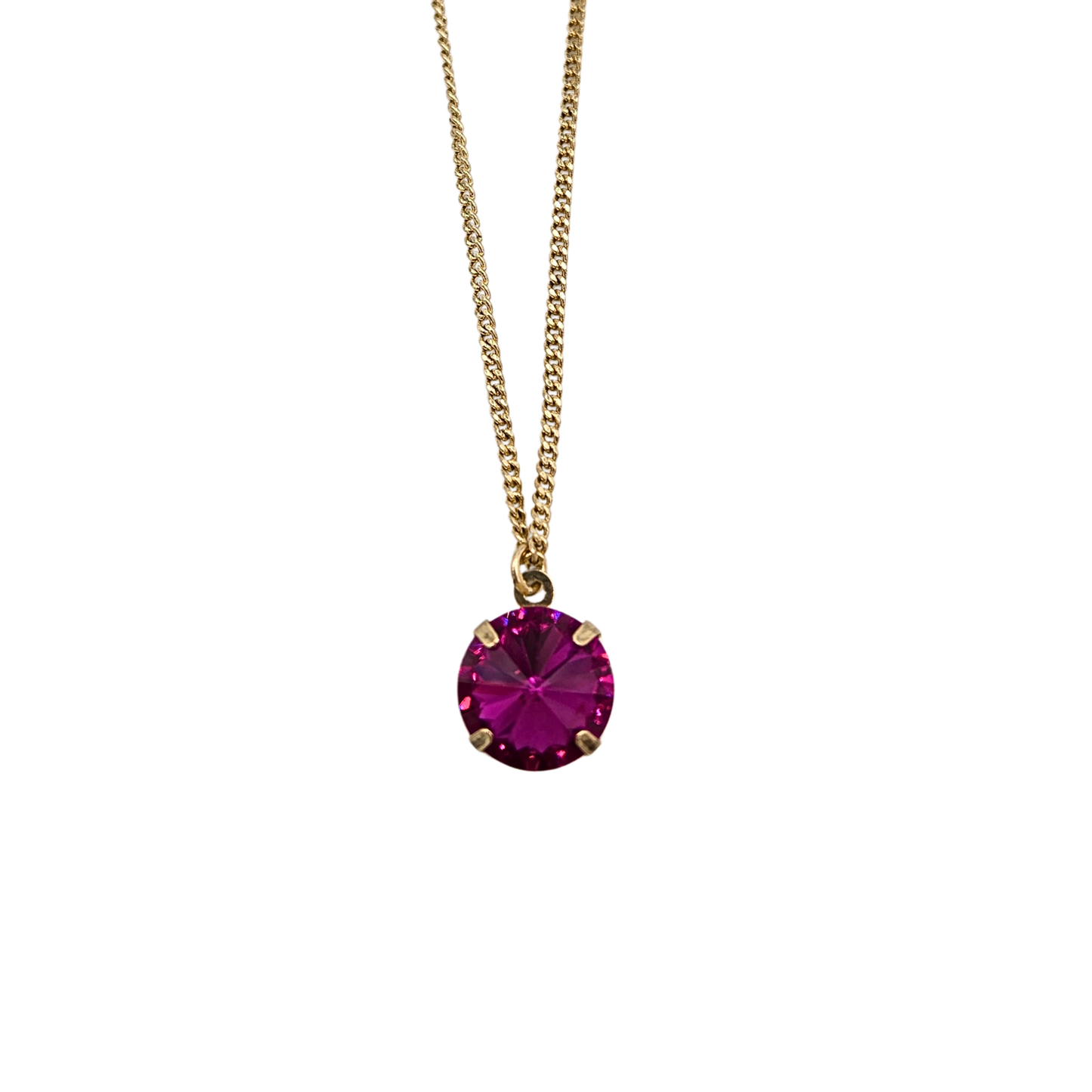 Sienna - Teddy Necklace in Deep Rose