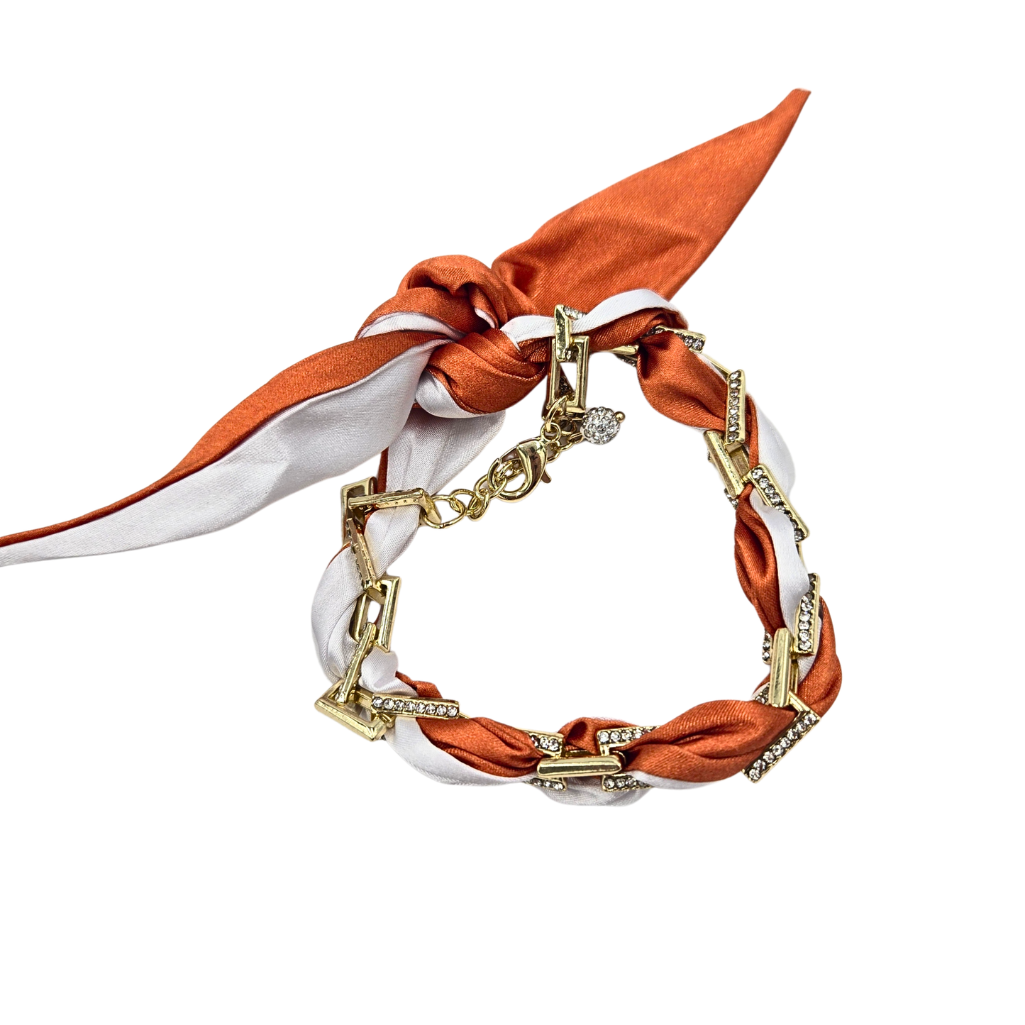 WR x Erimish - Ribbon Bracelet/Anklet in Burnt Orange