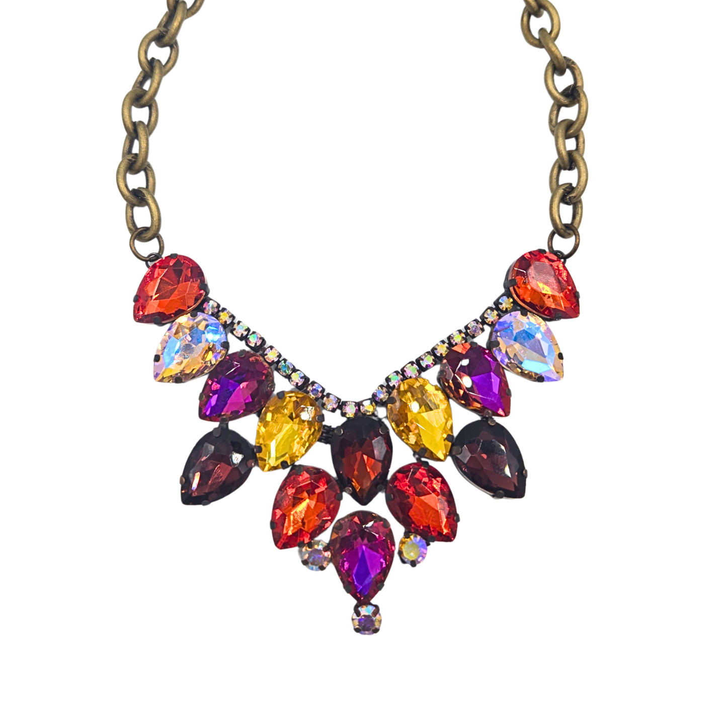 Gypsy South - Radiant Fall Sunset Jewel Necklace