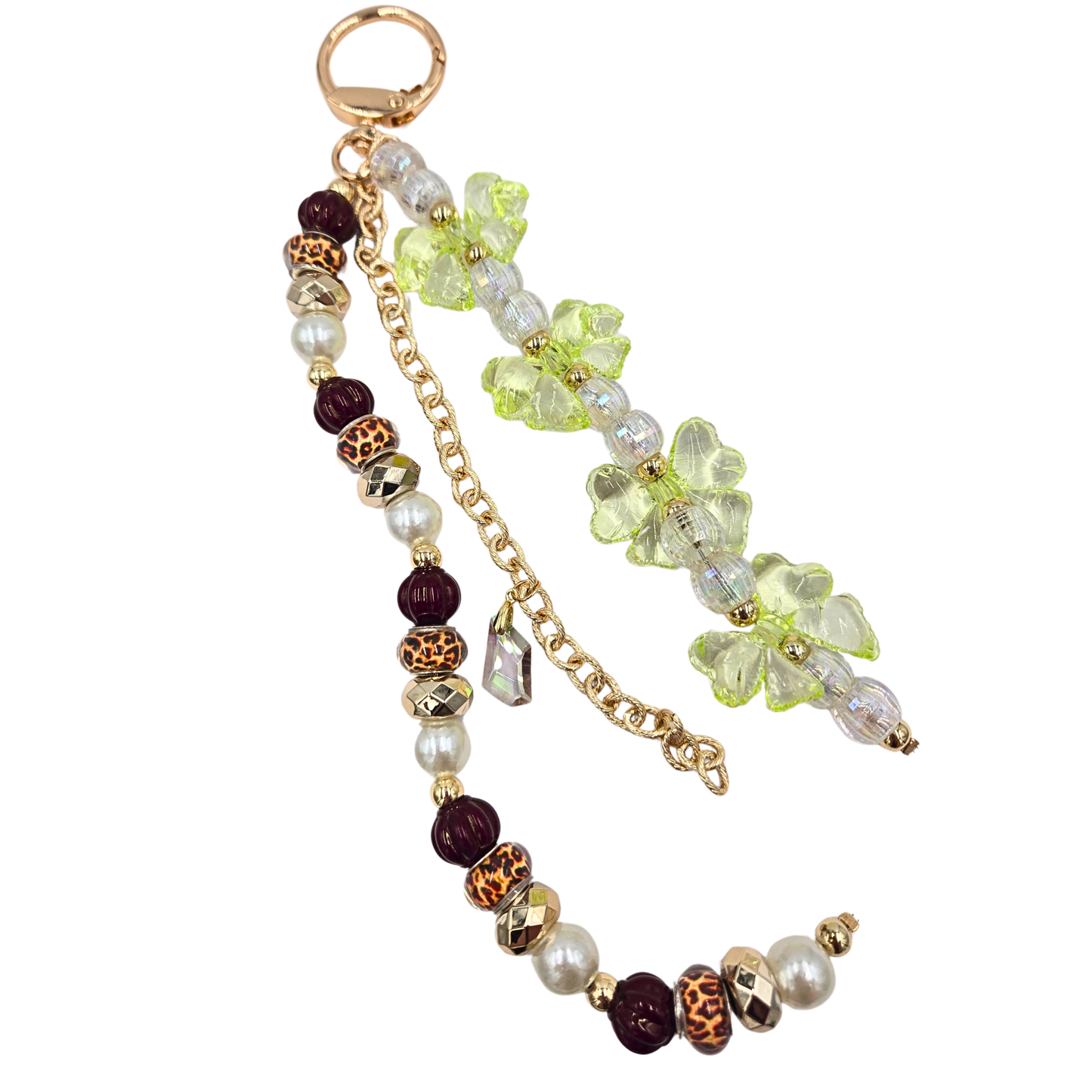WR x Erimish - Leopard & Lime Bag Charm