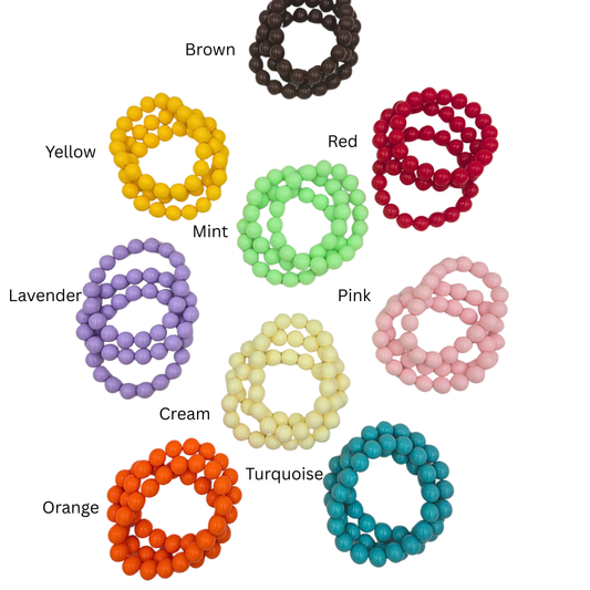 Candy Bead Bracelet Stack ( 9 colors)