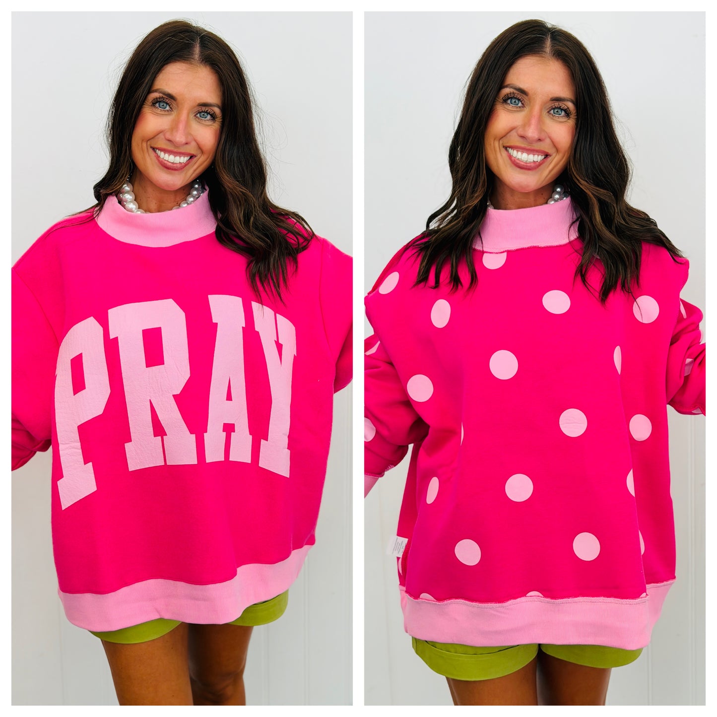 Just Pray 2-Sided Mock Sweatshirt (Reg.)