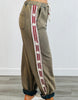 POL Vintage Moss Stars & Stripe Sides Pants (Reg.)