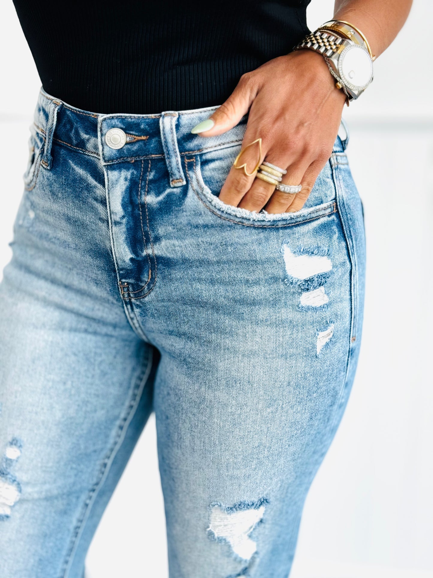 Idolized Slim Ankle Jeans (Reg & Plus)