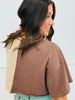 Brown Combo Split Graphic Tee (Reg.)