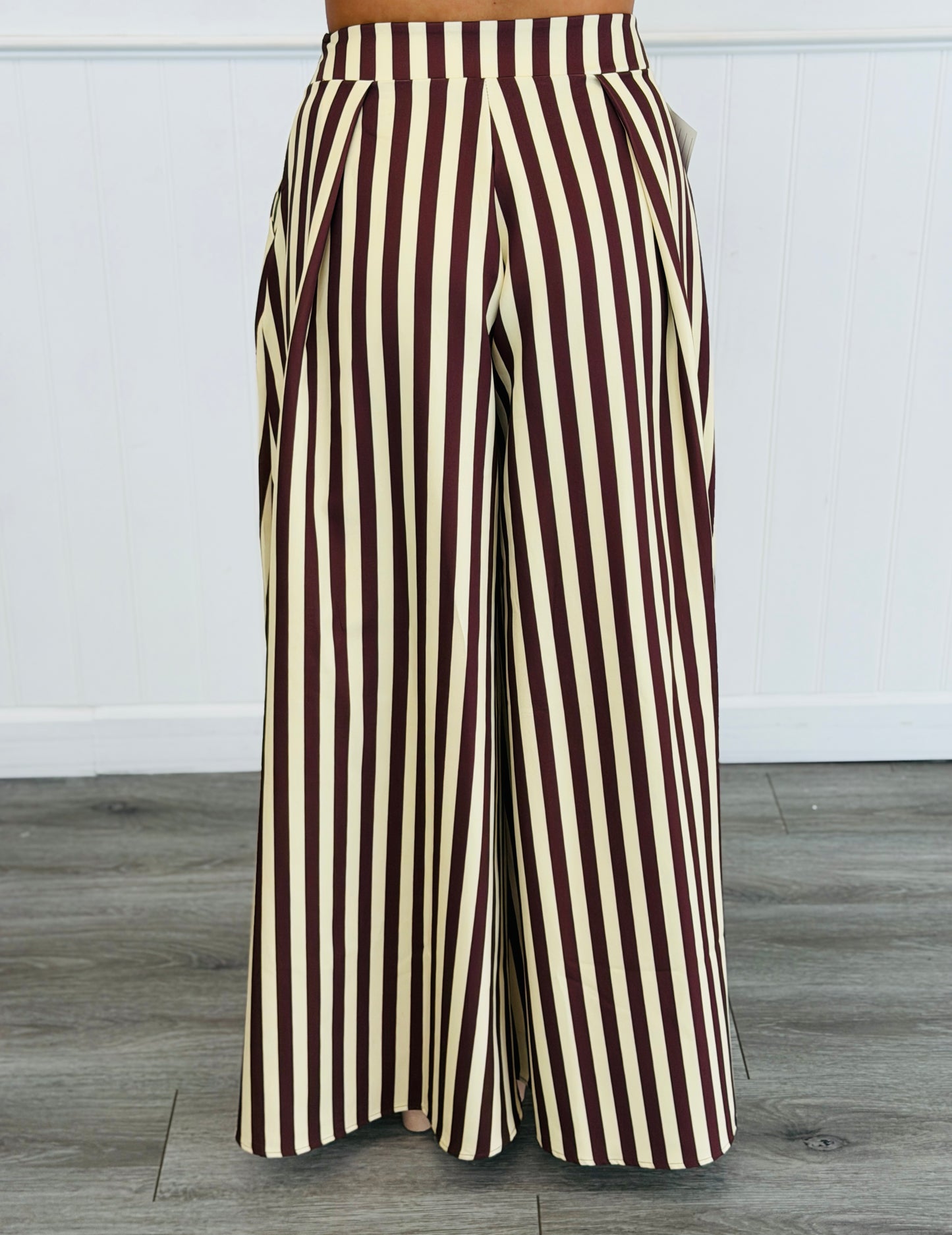 Striped Palazzo Pants (Reg. and Plus) - 5 Colors