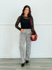 Zebra Print Vintage Straight Jeans (Reg.)