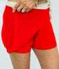Cherry Tomato Crochet Wrap Mini Skort (Reg.)