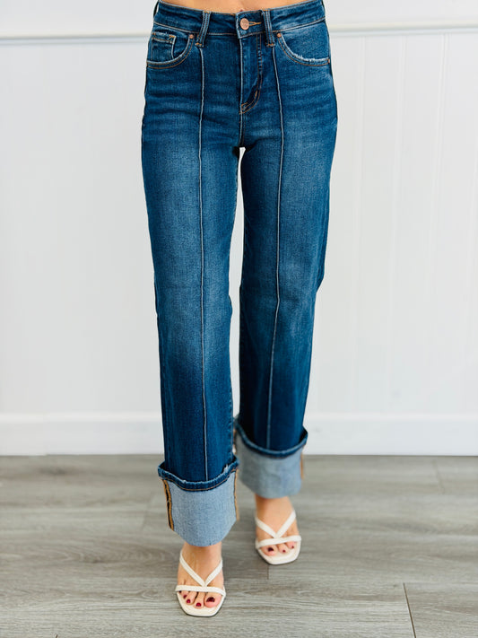 Risen Turn Up The Look Cuffed Jeans (Reg & Plus)
