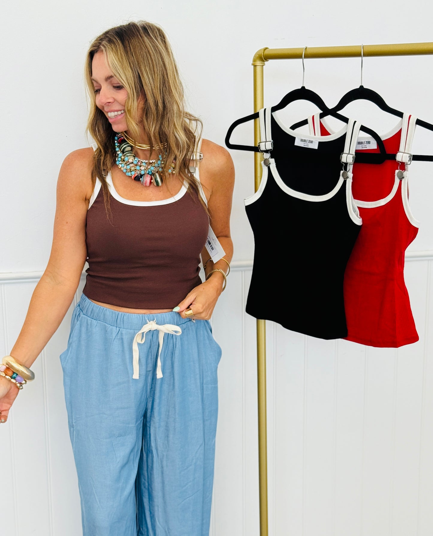 Buckle Strap Tank (Reg.) - 3 Colors