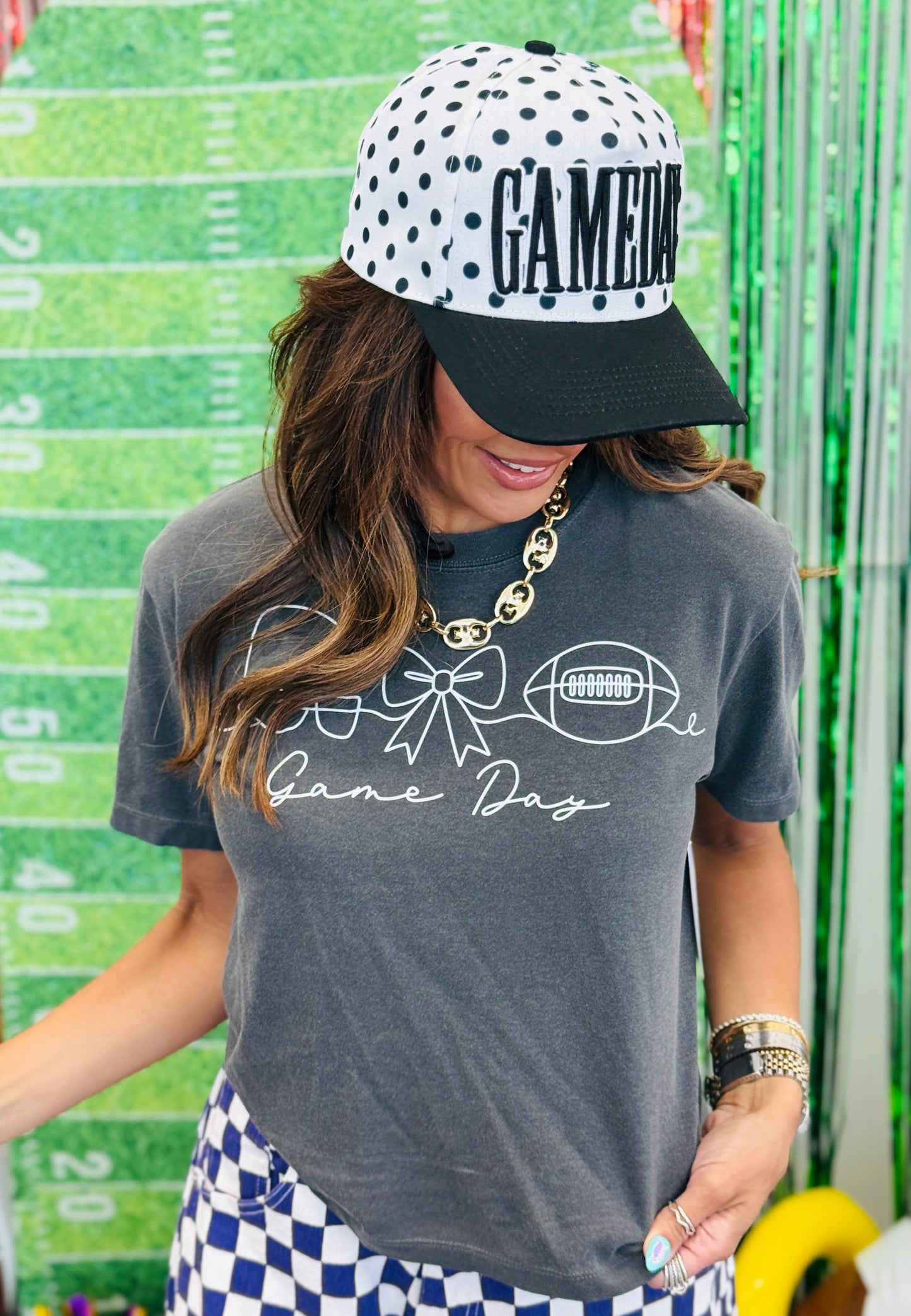 Game Day Bow Boxy Tee (Reg. and Plus)