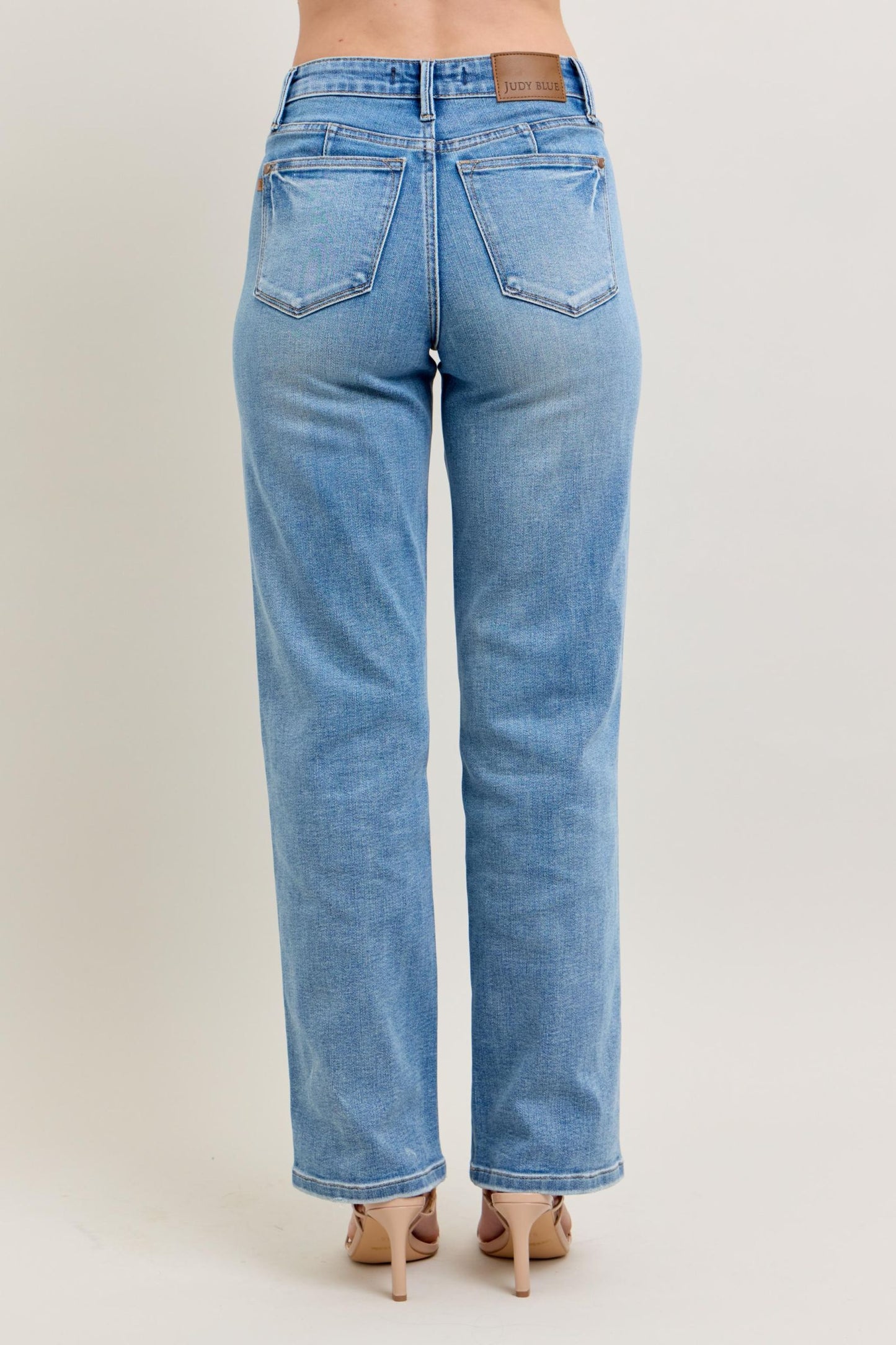 Judy Blue Live More Tummy Control Straight Jeans (Reg. and Plus)