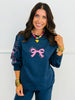 Navy Nutcracker & Bows Sweatshirt (Reg. and Plus)