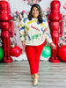 Multi Merry Sequined Sweatshirt (Reg)-2 Colors