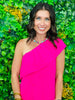 Simple Moment One Shoulder Dress (Reg. & Plus)- 2 Colors
