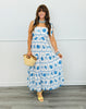 Seashell Lover Strappy Midi Dress (Reg & Plus)